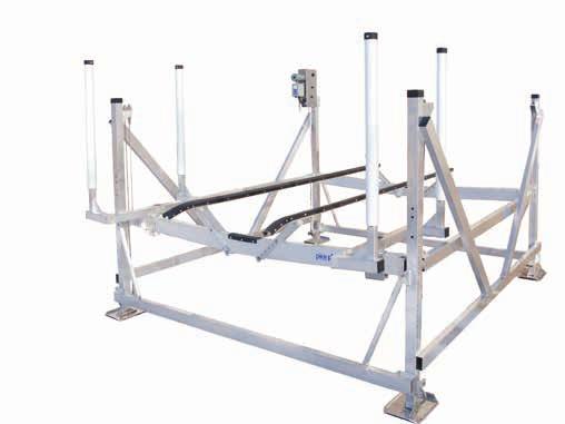 Rack. The bracket and hardware allow you to adjust the rack to your desired height.