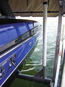 you climb from the dock into your boat. Attaches to the side diagonal of a Pier Pleasure vertical boat lift.