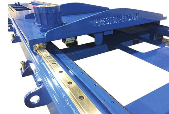 Product Specifications SUPPORT STRUCTURE Single axis robot transporter Lowest profi le in the industry Available in any requested length Structural steel; fabricated and machined base frame with low