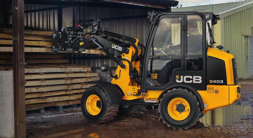 403 WHEEL LOADER Maximised performance with a high lift capacity and
