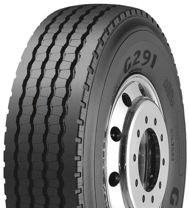 ALL-POSITION G291 VERSATILE TIRE WITH WEAR AND TRACTION TOUGHNESS FOR RUGGED METRO SERVICE.