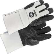 and back Pig grain leather palm provides extreme durability and protection MIG (Lined) Dual-padded palm Fleece-insulated