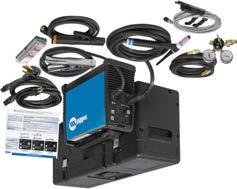 Power up, select material type, set material thickness range and start welding! Inverter-based AC/DC power source provides a more consistent welding arc while using less power.