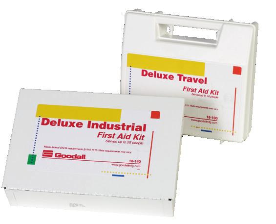 Sturdy and convenient, the 10-unit plastic case contains the first aid essentials to prepare you for workrelated accidents.