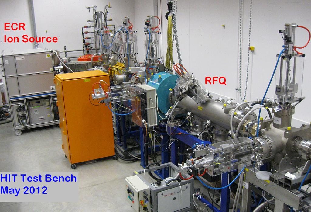 Ion Source and RFQ Test Bench A test bench was set-up to study a very compact ion source/lebt version for proton and He beams to minimize space charge effects Introducing a four electrode