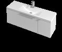Slim range chart select handle colour upgrade LED drawer 600 900 1200 concept Left Side Basin Slim Wall 600-2 Door Mineral Cast W 600 H 450 D 350 4515-W white 733.00 4515-WG wilderness 791.