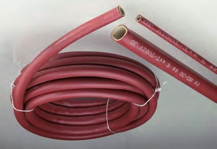 Fire sleeve - F 88 SC The extruded fire sleeve with silicone coating, high resistance and material density. Available in the standard colour red, but also in other colour coding.