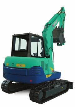 EXCEPTIONAL PERFORMANCE Operating weight: 5405 kg. Digging depth: 3850 mm (4100 mm with the long arm).