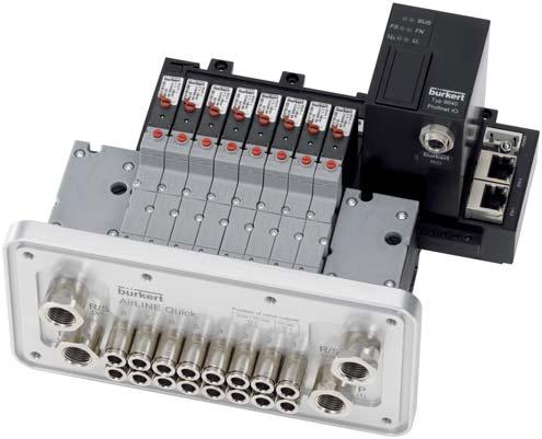 8640 AirLINE Quick With AirLINE Quick you can reduce the amount of the components in the control cabinet considerably.