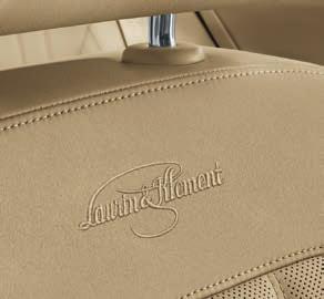Laurin & Klement COMFORT The multifunctional leather steering wheel with chrome elements allows you