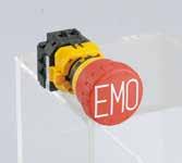 EMO Switch Guards Off (EMO) ø6mm Series EMO (Solder Terminal) (Pushlock Turn Reset Switch) Package Quantity: Shape NC Main NO Monitor Part No.