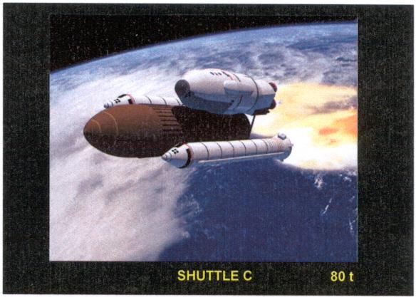 NASA The Shuttle Z may be seen itself as a Shuttle C derivative. The propulsion bay is fitted with 4 SSME engines.