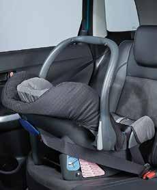 This baby seat must not be used on the front passenger seat if the seat airbag needs to be deactivated according to the user manual. Part No.