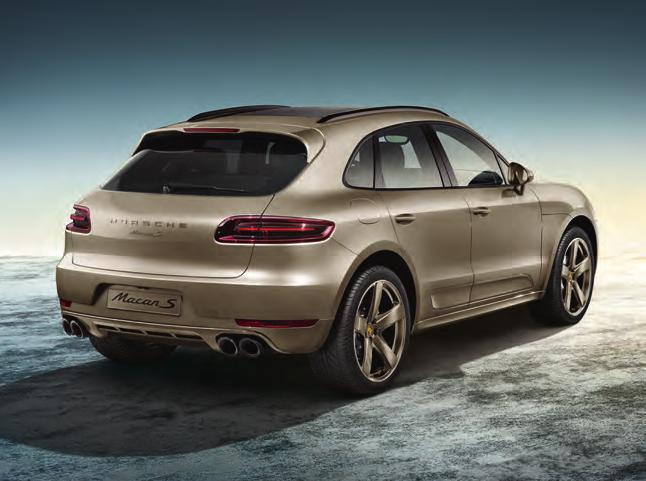 A Palladium Metallic paint finish adorns not only the 21-inch Sport Classic wheels, but also the SportDesign package as well as the Porsche logo and model designation on the rear.