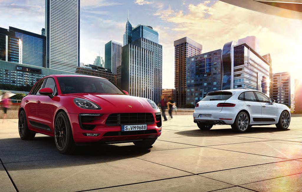 Models shown (left to right) Macan GTS with SportDesign package