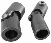 PIN & BLOCK RACING JOINTS The advantage to the pin and block style of universal joint is a high strength to weight, size and cost ratio.