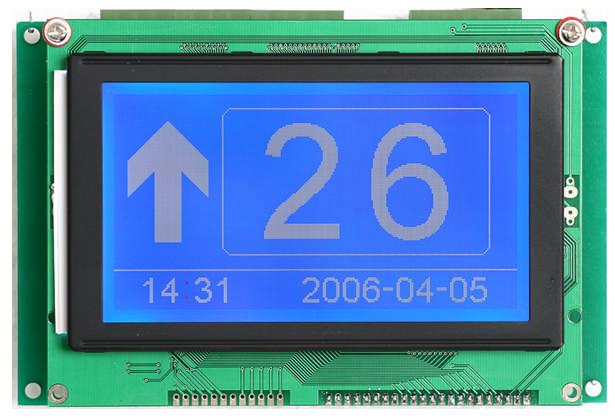OPTIMA E INDICATOR OPTIONS IND 005 - GL/540 LCD Scrolling or Static Displayed Information Vertical or Horizontal Mounting Binary Coding or Ser ial Version EN81-70 Compliant Turquoise or Indigo