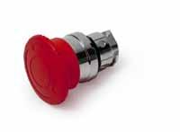 Emergency stop button Button in mushroom type for emergency situations. Is always included as standard.