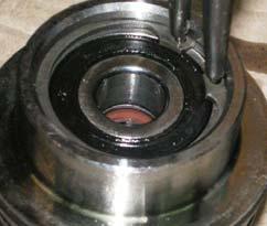 n) Extract the fixed part of the mechanical seal from the sealcarrier bush.