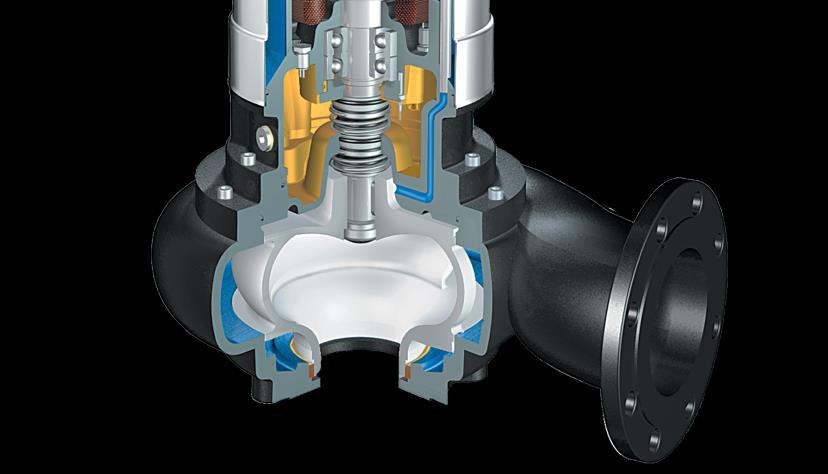 Robust, maintenance-free, permanently lubricated bearings Motor Three-phase-electromotor 4-, 6-pole, IP 68,