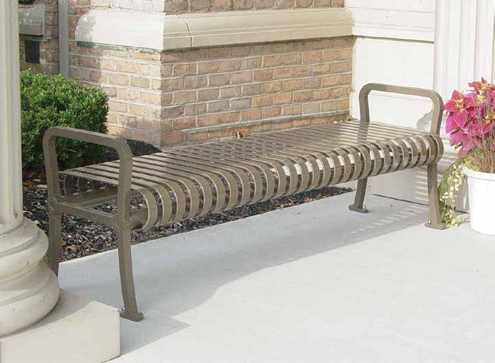 $1,410 Add to unit price for center armrest $110 Handsome cast iron supports BENCH 95 95-60 6'