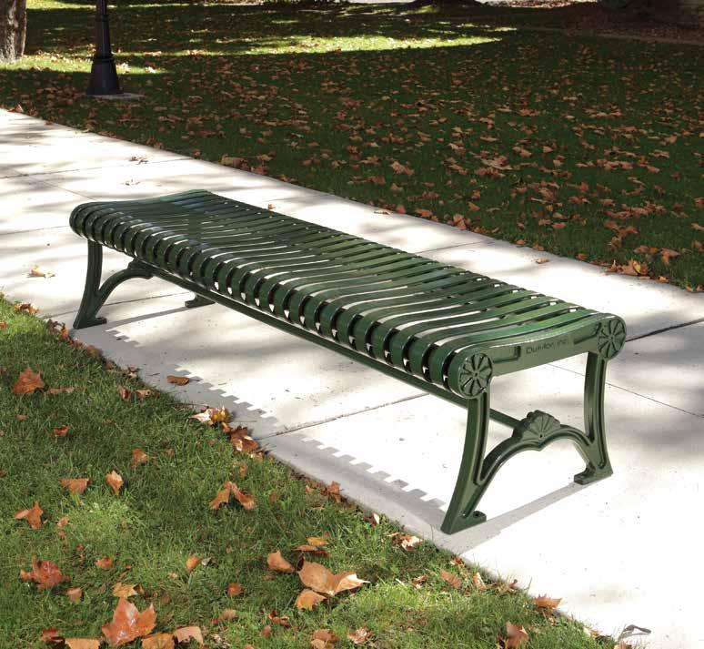 BENCH 92 92-60 6' long, 2 supports, 227 lbs. $1,040 92-80 8' long, 2 supports, 275 lbs.