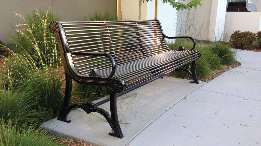 DUMOR SIGNATURE Shown in Black BENCH 19 19-60 6' long, 2 supports, 379 lbs.