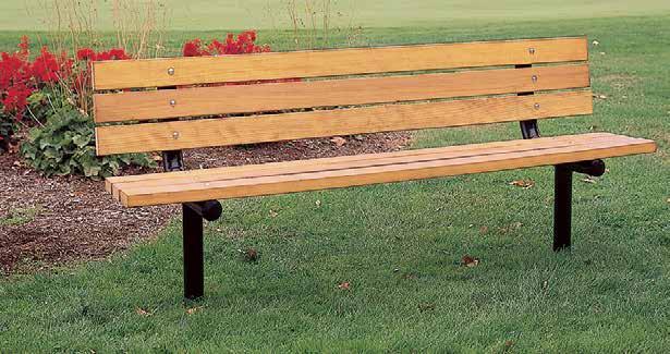 $495 Add to unit price per end/center armrest $95 Support Options: S-1, S-2, and S-4 2" x 4" nominal recycled plastic slats BENCH 79 Douglas Fir slats