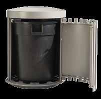 LITTER & RECYCLING RECEPTACLES Receptacle 286 286-32 32-gallon All-Steel Receptacle, 226