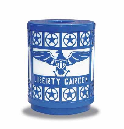 These receptacles are an excellent way to showcase the name of a city or town, corporate logo,