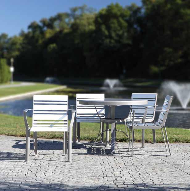 CHAIRS AND TABLES 481-20I shown in Argento