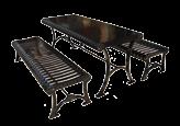 finish/cedar plastic Table 156 Recycled Plastic slats 156-60PL