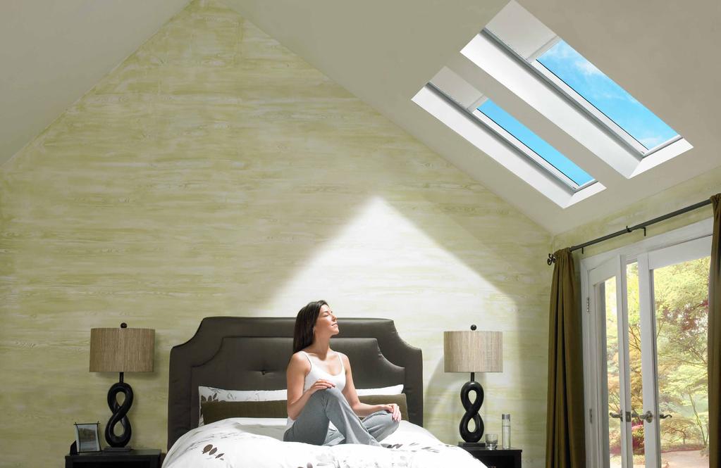 (2) FCM 3046 Fixed skylights with blackout blinds