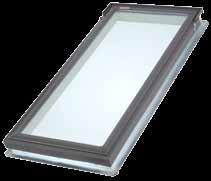 14-85 3:12-137:12 Model VCE Electric venting skylight Package includes the remote KLR 100 and insect screen. White maintenance free frame and sash.