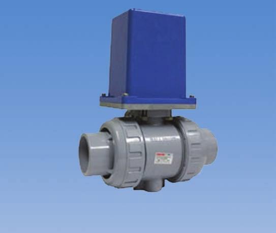 Series 83/Type-21 Ball Valve Standard Features (Sizes 1/2" - 2") PVC or CPVC Type-21 ball valve up to 2 115 VAC thermally protected with single limit switch cam coupling activated Sealed weatherproof