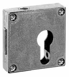 Espagnolette Lock MES.7401 (ASS) Espagnolette furniture lock for left or right hinged doors Lock case made from nickel-plated metal Backset 40 mm For Europrofile single cylinders.