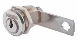Camlock Cylinders BMZ.1091 Lock cylinder with hex fastening nut, suitable for installation in wood and metal. The cam can be used in left and right hinged doors as well as in drawers.