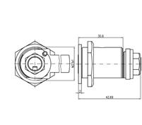 Camlock Cylinders BMZ.AK506 With support plate and rotor head 0.