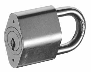 Padlock, Shackle without Spring Loading VHS.2001 Suitable for universal use indoor and outdoor. A key is requied to open and lock the shackle.