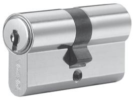 Double Cylinder Europrofile 17 mm DZ For all mortise door locks in Europrofile. The cam operated the bolt and latch in door locks with key latch operation.