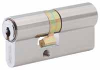 Double Cylinder Europrofile 17 mm DZ.25 short cylinder For all mortise door locks for Europrofile for rebate doors requiring 25mm outer length.