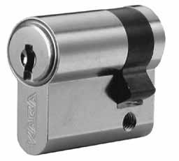 Single Cylinder Europrofile 17 mm HZ For all mortise door locks in Europrofile for key operation on one side of the door.
