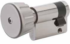Single Thumbturn Cylinder DKHZ for all mortise door locks in Europrofile for operation on one side of the door without keys. The cam operates the latch and/or bolt of the door lock.