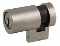 Single Cylinder, Round Profile 22 mm HZCH.AK660, Bricard Single cylinder in round profile with recessed yoke for Bricard locks.
