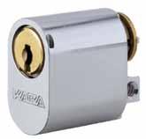 Cylinder in Scandinavian Oval Profile OZ.3520 For use in Scandinavian mortise locks with a lock cylinder on the outside only.