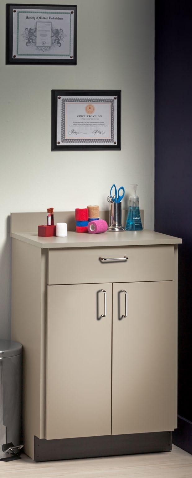 adjustable, 110º, soft-close, door hinges Self-closing, drawers with metal sides that hold up to 75 lbs.