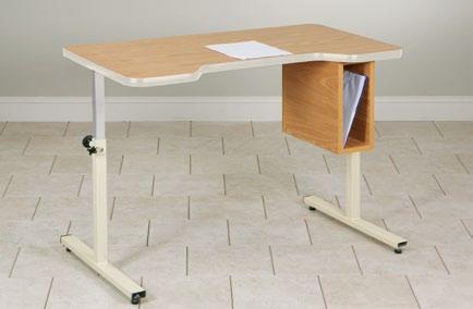 Table* 1 1 /8" laminate top with sit-close cut-out on all sides (2.