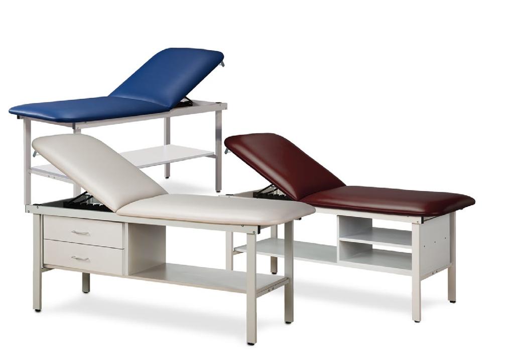 ALPHA SERIES TREATMENT TABLES Clinton Alpha Series Treatment Tables are sleek, smart looking and offer durable performance for years of service.