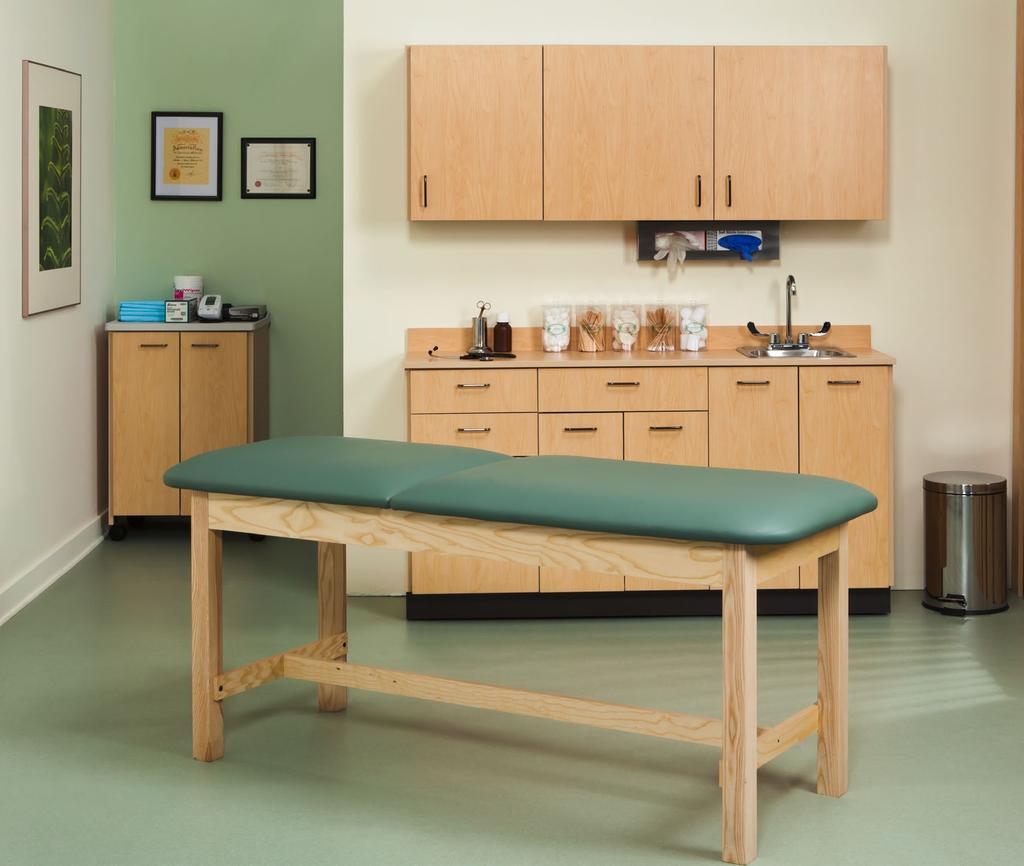 CLASSIC SERIES TREATMENT TABLES Clinton Classic Series Treatment Tables are the benchmark in the industry for traditional wood tables. Tough, sturdy 2.