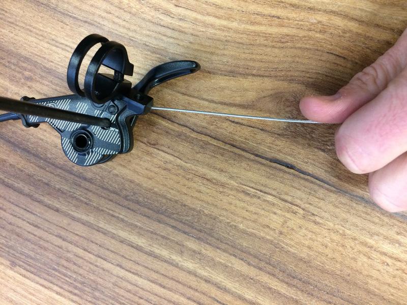 cable tension as needed using the barrel adjuster